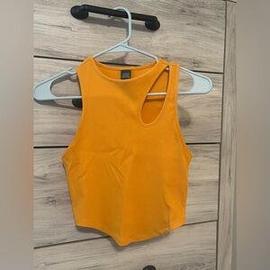 Wild Fable Cut Out Orange Ribbed Tank Top XS